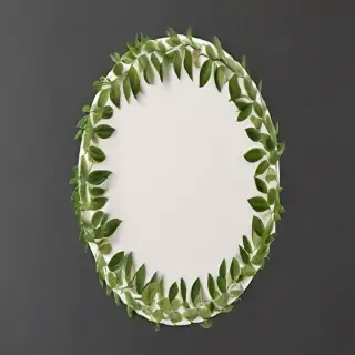 circle with leaves