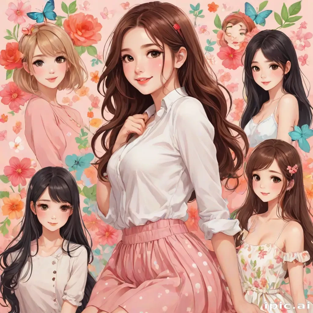 cute women background