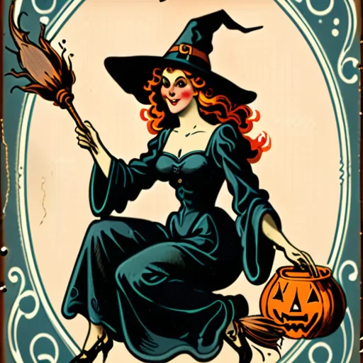 vintage witch images