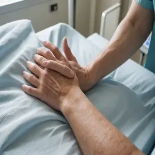 hospital patient hand pic
