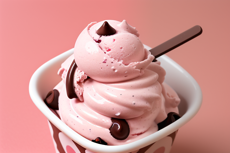vanilla strawberry chocolate ice cream