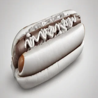 hot dog clipart black and white