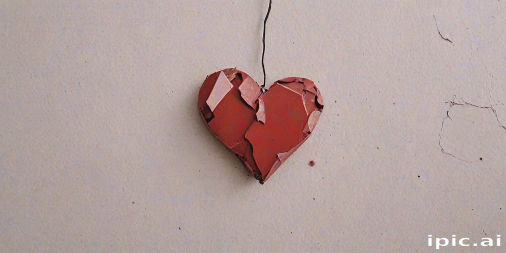 broken heart aesthetic
