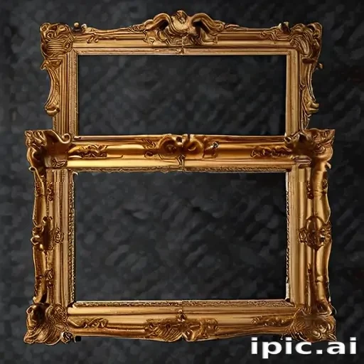 golden frame png transparent