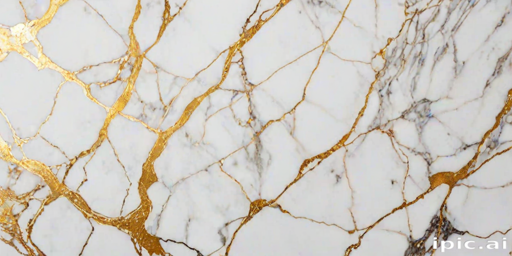white and gold marble background