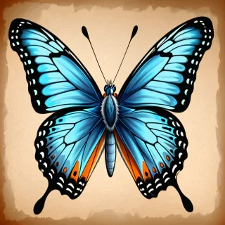 butterfly drawing pictures