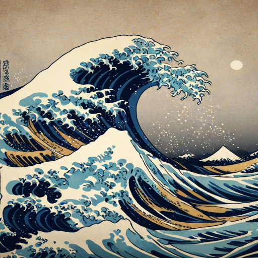 great wave wallpaper
