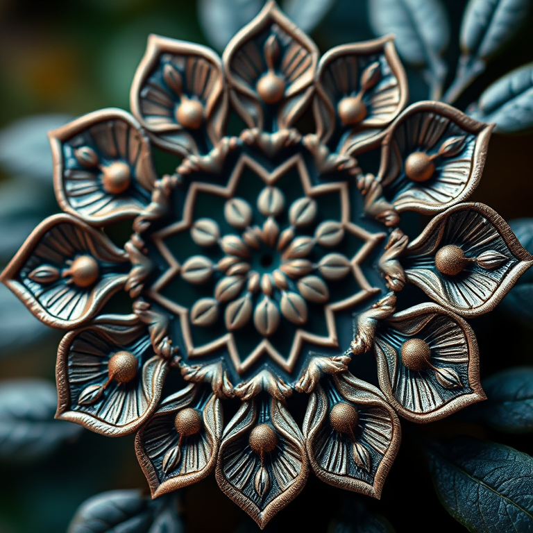 Create a high-resolution floral swirl design with intricate details, using a DSLR camera at f/2.8 aperture, ISO 100, 50mm lens, and a soft focus background for depth.