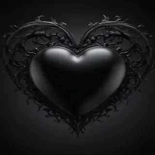 black heart background