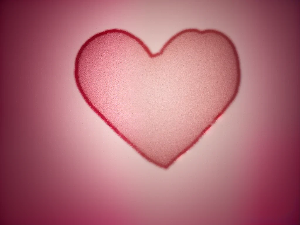 blurry heart wallpaper