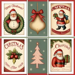 free printable vintage christmas pictures