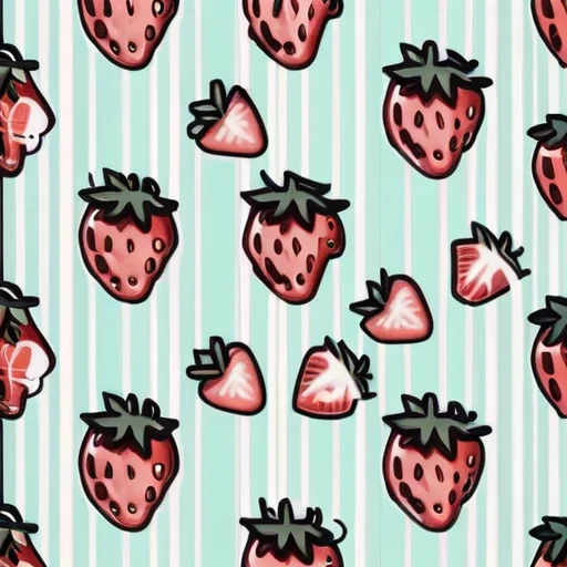 aesthetic strawberry background