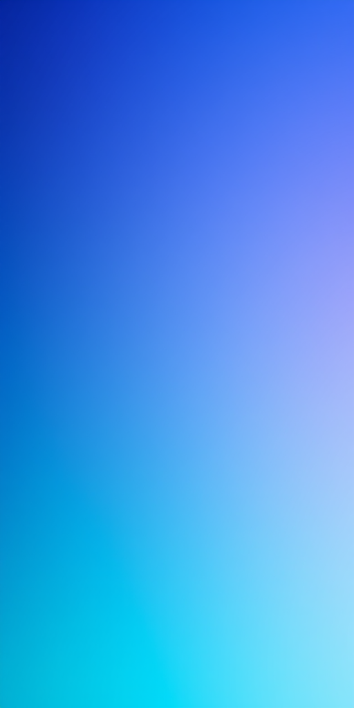 Create a smooth gradient background transitioning from deep blue to vibrant cyan, shot with a Canon EOS R5, 50mm lens, f/1.8 aperture, ISO 100, and in portrait mode for optimal color blending and depth.