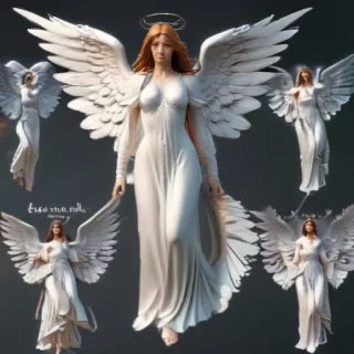 clipart of angels with wings