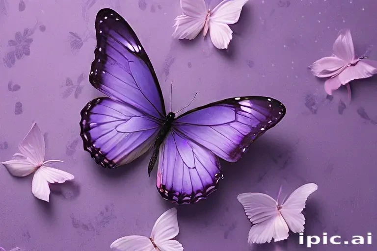 purple butterfly wallpaper aesthetic