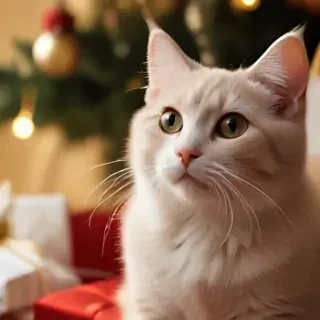 cat christmas wallpaper