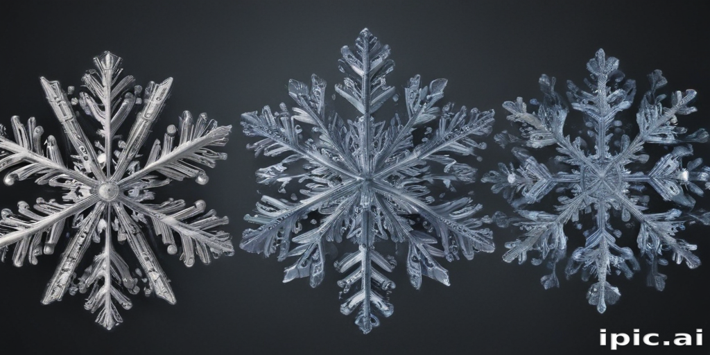 Intricate and Beautiful Snowflakes Showcasing Unique Designs and Patterns