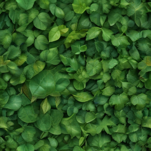 Vibrant Green Leaves Creating a Lush and Lively Natural Background