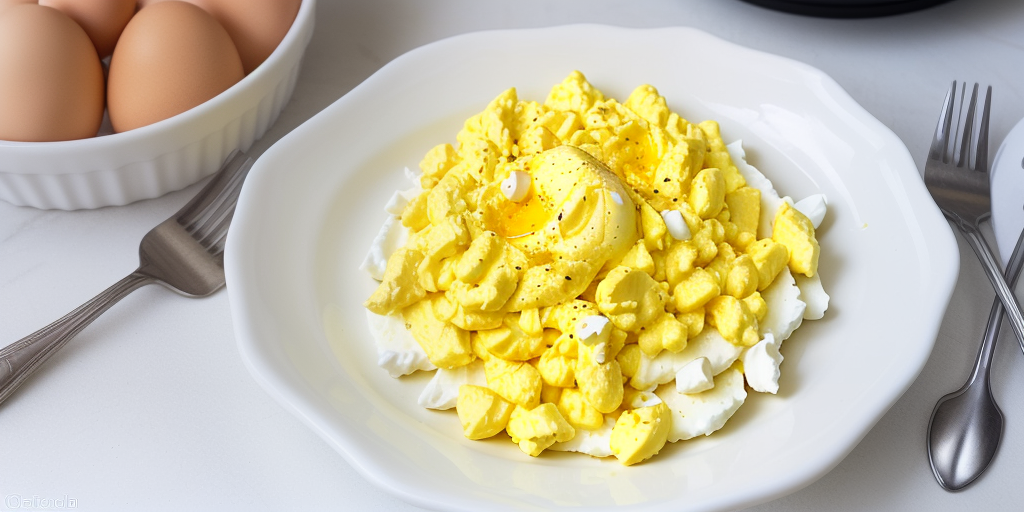 scrambled eggs with egg white