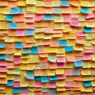sticky note background