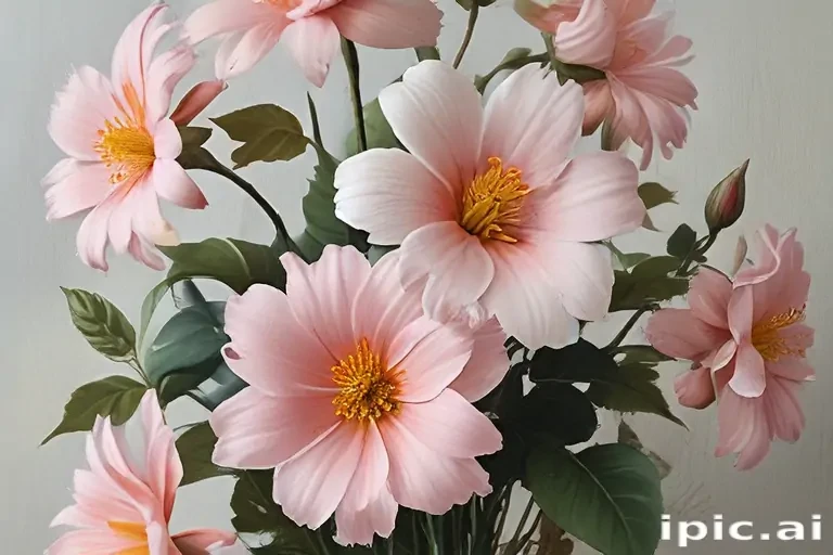 aesthetic flower painting
