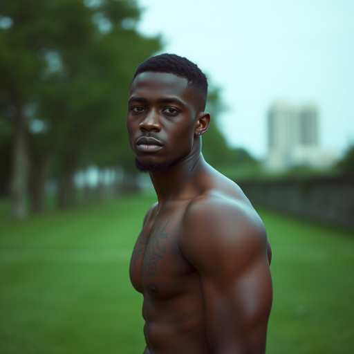 black male shirtless