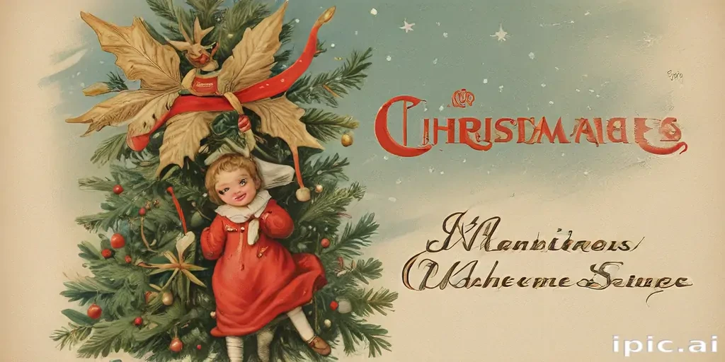 vintage merry christmas image