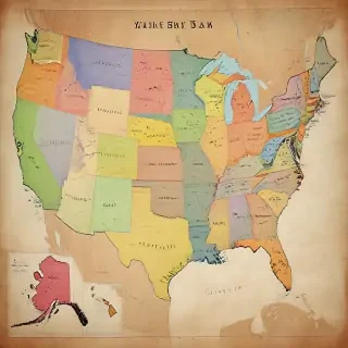 map of usa states