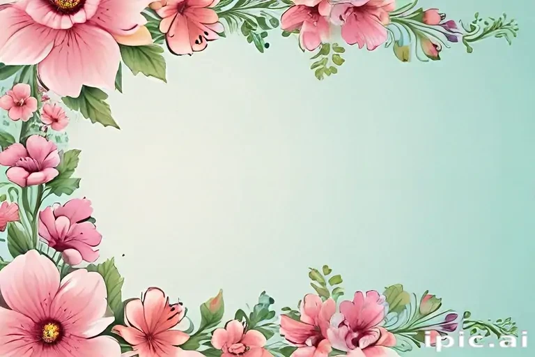 clipart borders flowers