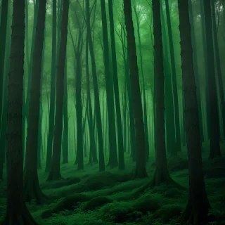 green forest aesthetic