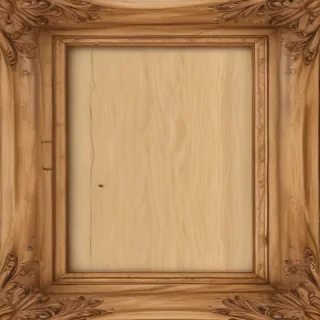 wooden picture frame png
