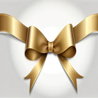 gold ribbon clipart