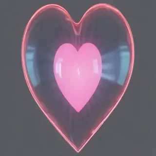 aesthetic transparent heart