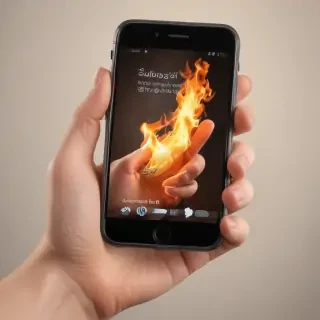 hand holding cell phone