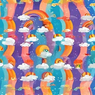 cute rainbow background