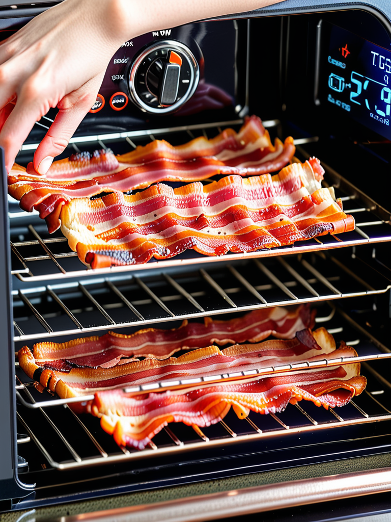 how do i cook bacon in a toaster oven