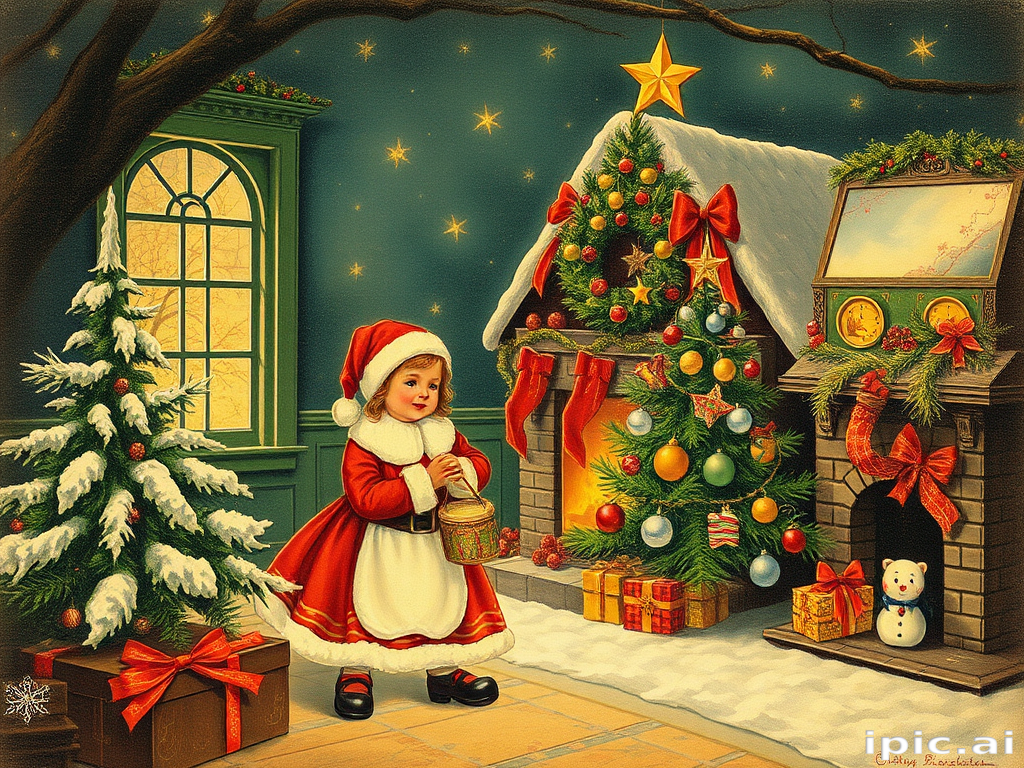 antique christmas images