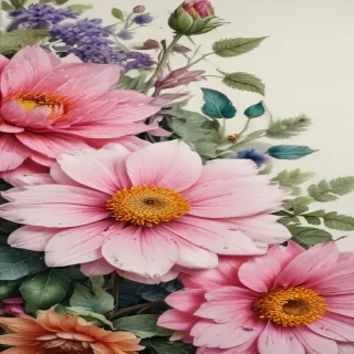 flower color drawings