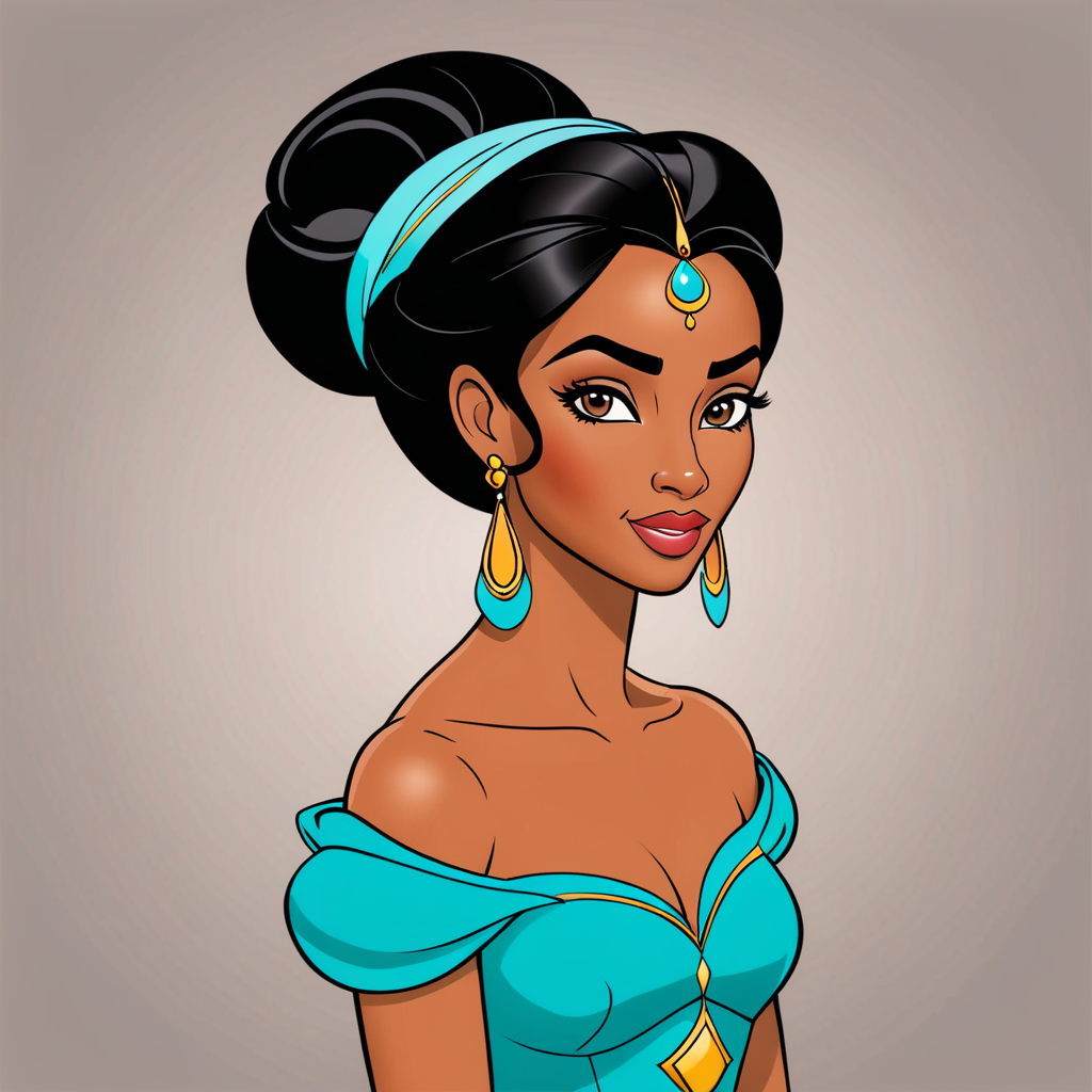 Disney's Princess Jasmine Inspired Hairstyles | Party hairstyles for long  hair, Long hair styles, Hair tutorial