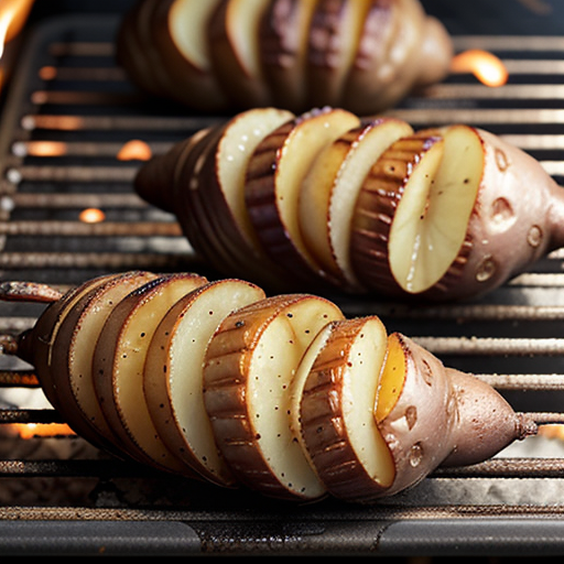 hasselback potatoes on the grill