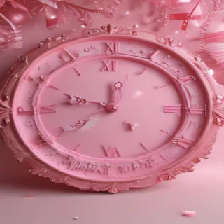 pink happy new year 2024