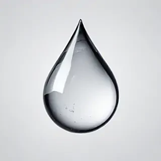 transparent water drop