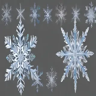 png snowflakes