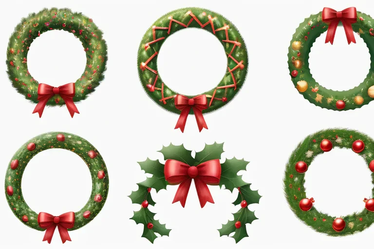christmas wreath clip art
