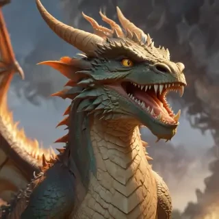cartoon of a dragon