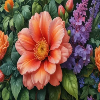 flower color drawings