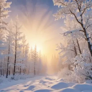 winter zoom background