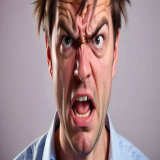 frustrated face