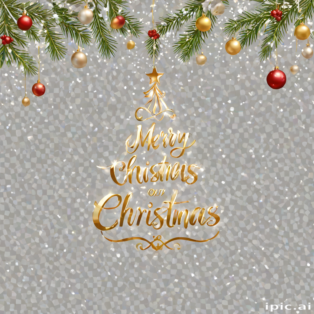 transparent merry christmas