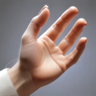 transparent prayer hand